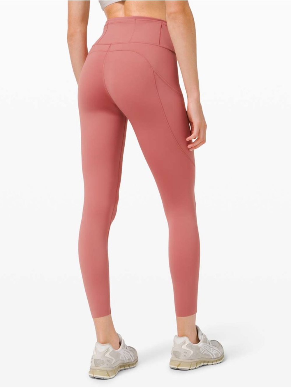 Lululemon Fast and Free High Rise Tight 25" *Cool Cherry Tint Run Leggings.   L2